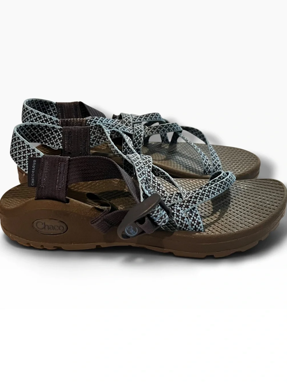 Chaco Ecotread Women Size 5 Shoes Green Teal Strappy Outdoor Sandals E-5